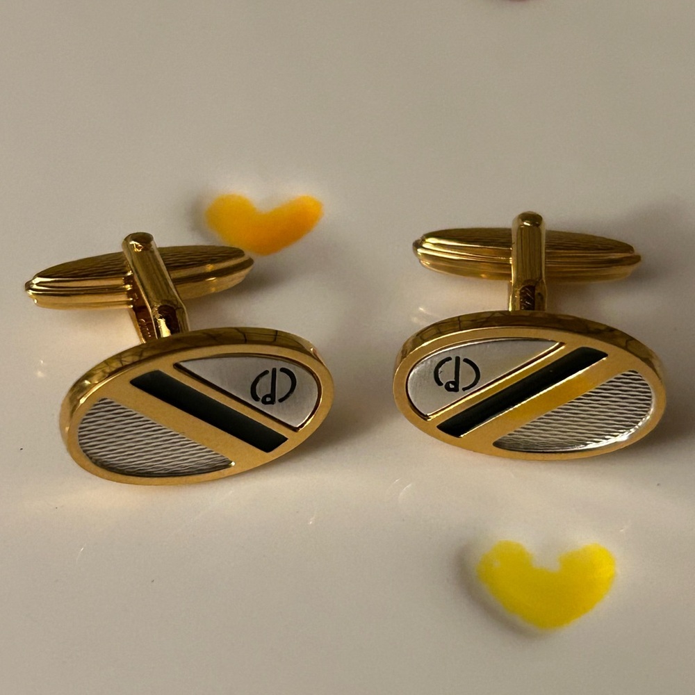 Dunhill Oval Cufflinks NWOT